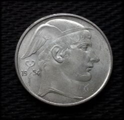 1954 Belgium Silver 20 Francs