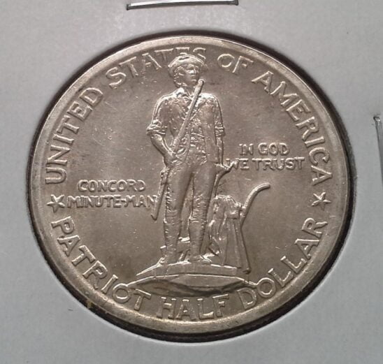 1925 Lexington Concord Silver Half Dollar