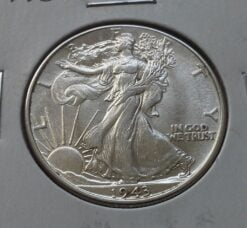 1943 Silver Walking Liberty Half Dollar Choice AU