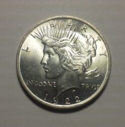 1922 Silver Peace Dollar BU