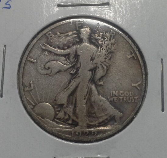 1929-S Silver Walking Liberty Half Dollar Fine