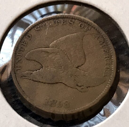 1858 Flying Eagle Cent - G/VG
