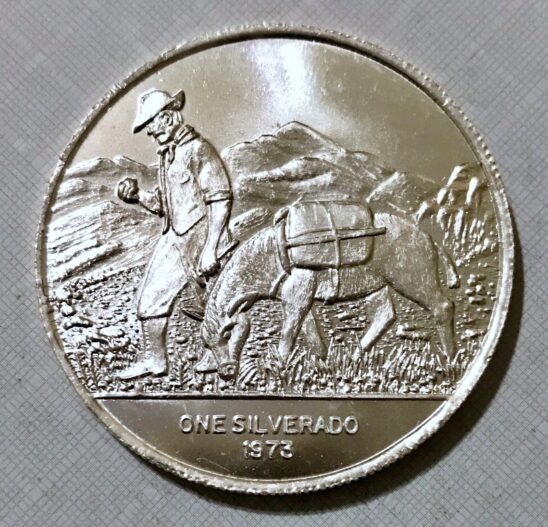 1973 Vintage World Mint 1 oz .999 Silverado